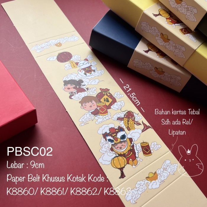 *$*$*$*$] Paper Belt Sincia PBSC01 Sleeve Imlek Segel Kertas Sabuk
