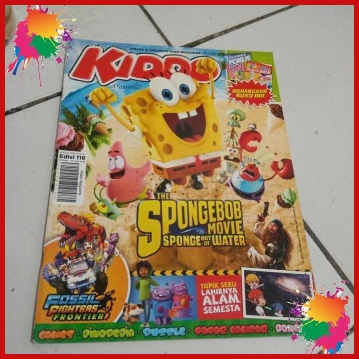 majalah kiddo the spongebob movie sponge out of water (htb)