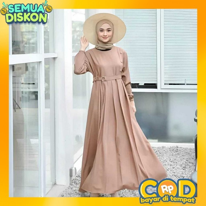 Gamis Ibuibu Terbaru 2024 Pakean Dres Syari Maxi Dress Panjang Fashion Wanita Bju Pengajian Ghamis D