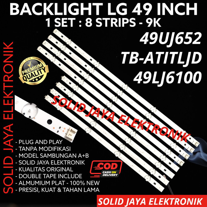 backlight tv led lg 49 inc 49uj652 tb-atitljd 49uj652t lampu bl 9k 4uj f45a