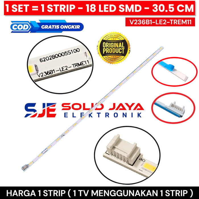 backlight tv polytron 24 inc pld 24d553 24d303 pld24d553 bl lampu inch f45a