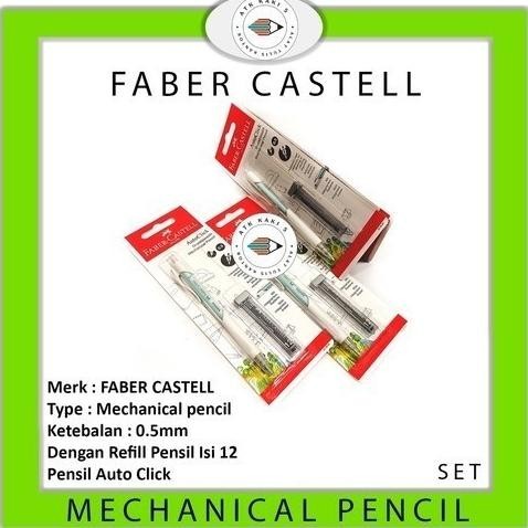 

Hot Sale Faber Castell Pensil Mechanical Auto Click Dan Refill - Set .,