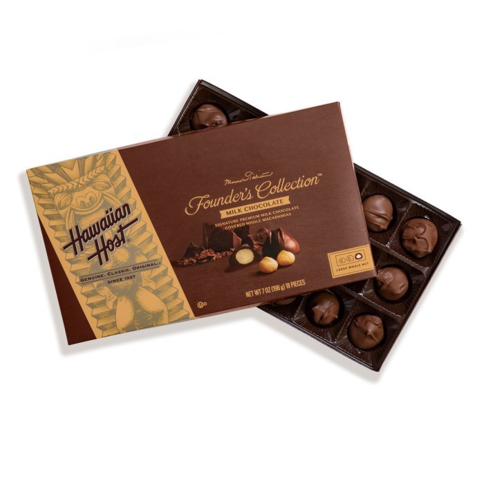 

Hawaiian Host Founders Collection Milk Chocolate 198Gr import Hawai