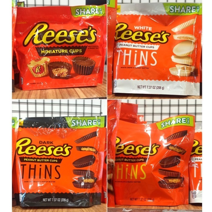 

Reese's Reeses Thin Share Pack Choco Peanut Butter Cup 208g