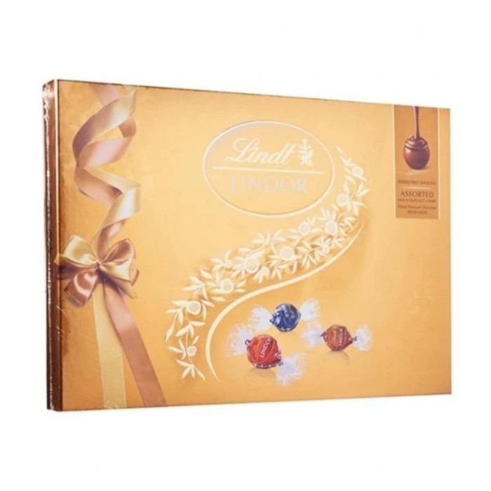 

Cokelat Lindt lindor assorted chocolate gift box 168 gr