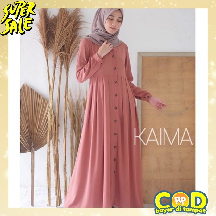 Ghamis Qanita Polos Gami Sanita Pakain Bwju Baj Atqsan Gamis Lebaran 2024 Atadan Gaun Kekinia Peremp