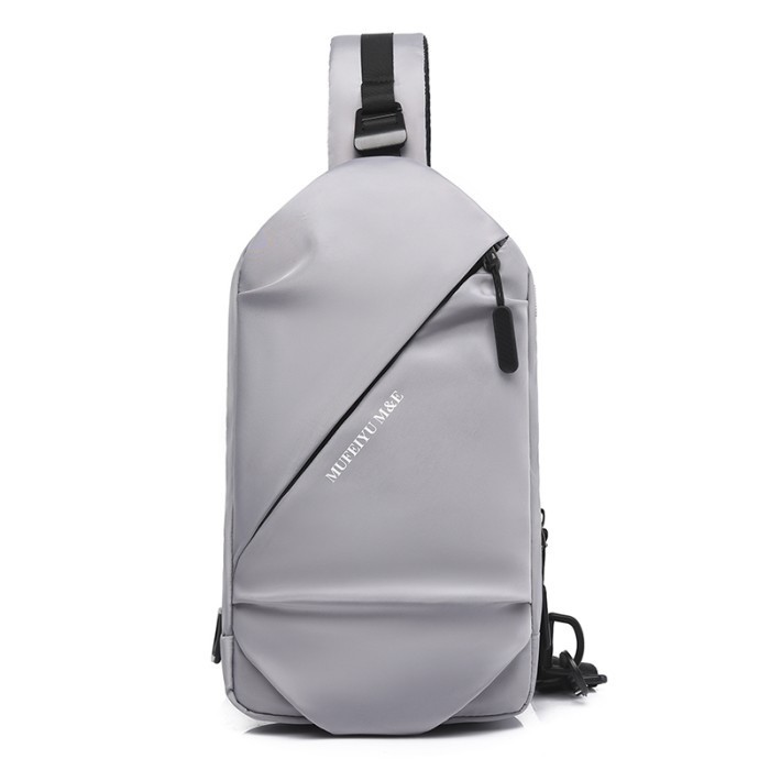 tas selempang pria Freeknight Tas Pria Tas Selempang Pria Fashion Kasual Sling Bag TS709 - Abu-abu(X