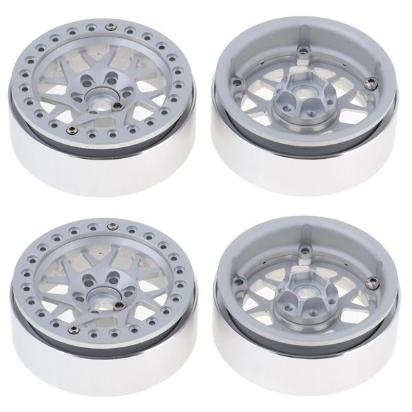 4pcs Velg beadlock 2.2 Rc Axial scx10 RGT Rc4wd 1/10