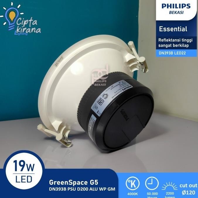 Lampu Downlight Sorot Philips Dn393B 19W 840K Putih Original Best Sendariana19