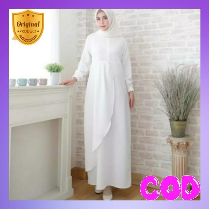 Gamia Ganis Fashion Wanita Dewasa Jubah Kekinian Lebaran Gamis Remaja Ghames Gamies Import Termurah 