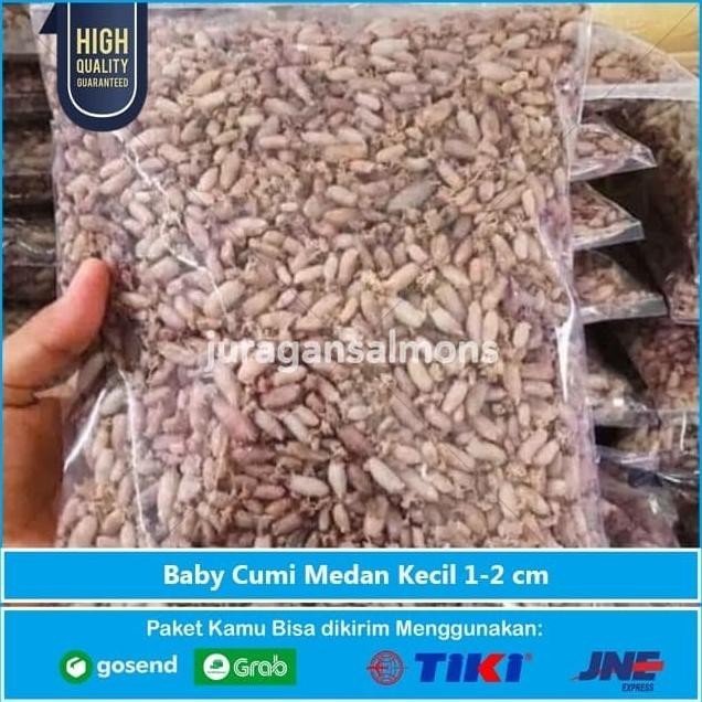 

Ikan Asin Baby Cumi Asin Kecil Medan 250 gr (kering)