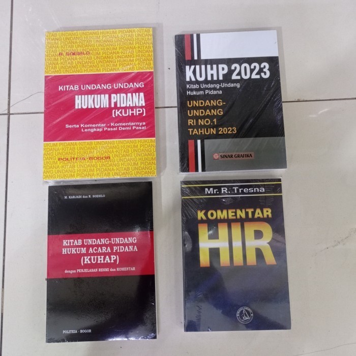 HARGA DISC - 4 Buku Paket KUHP 2023, KUHP, KUHAP DAN KOMENTAR HIR