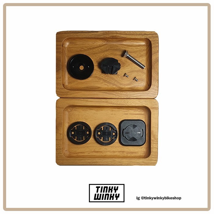 Stem Mount Bracket Holder Cyclocomp Top Cap Sepeda 3 In 1