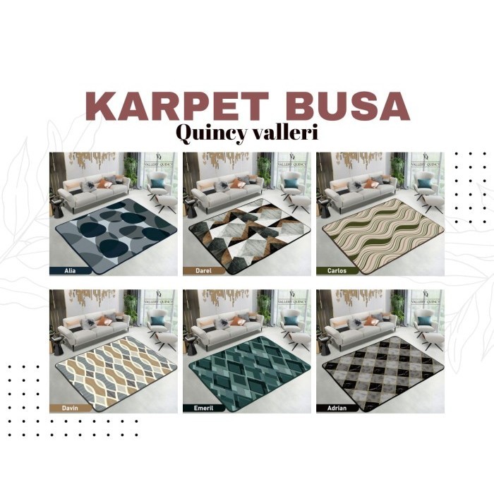 Konfli Karpet Busa Valery Quincy Jumbo Uk. 190 X 230-Internal Grup
