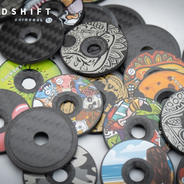 Redshift Carbon Stem Cap Tiranium Bolt - Tutup Stem Karbon