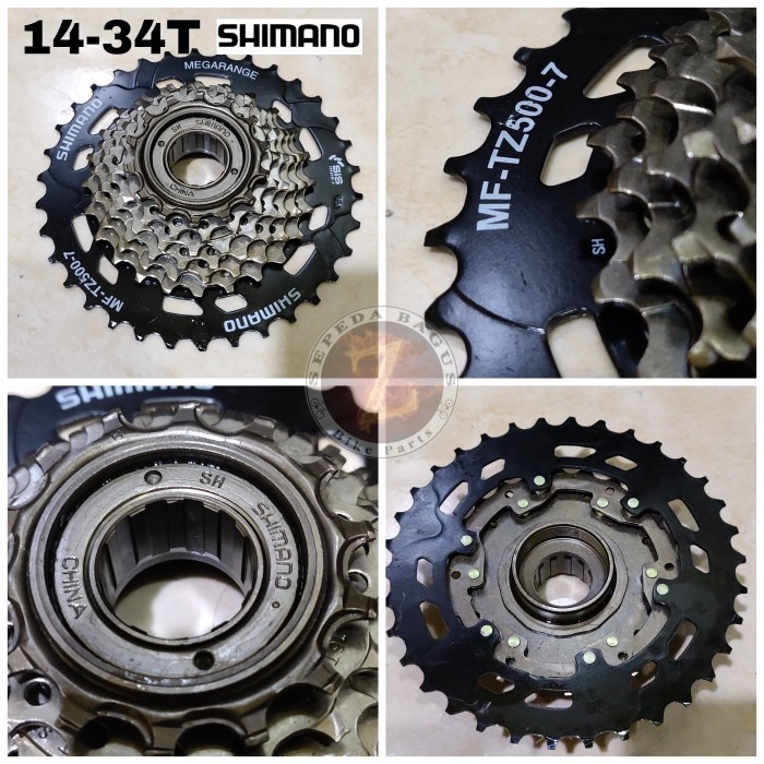 Sprocket Drat Ulir 7 Speed Shimano Original Megarange