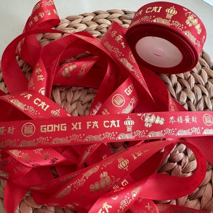 

Pita Chinese New Year/Gong Xi Fa Cai/Pita Imlek/Tali Pita Imlek 2,5Cm 012