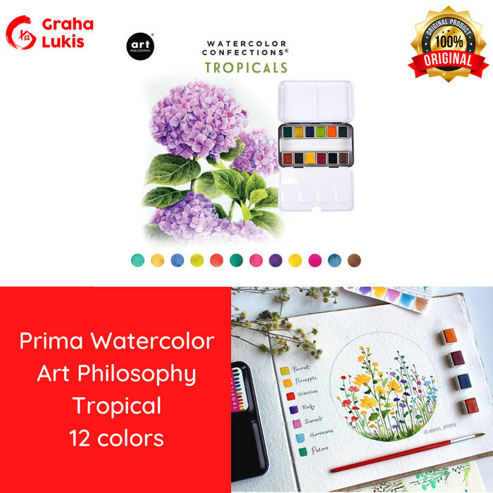 

Terjangkau Prima Watercolor Art Philosophy Watercolour Confections Tropical