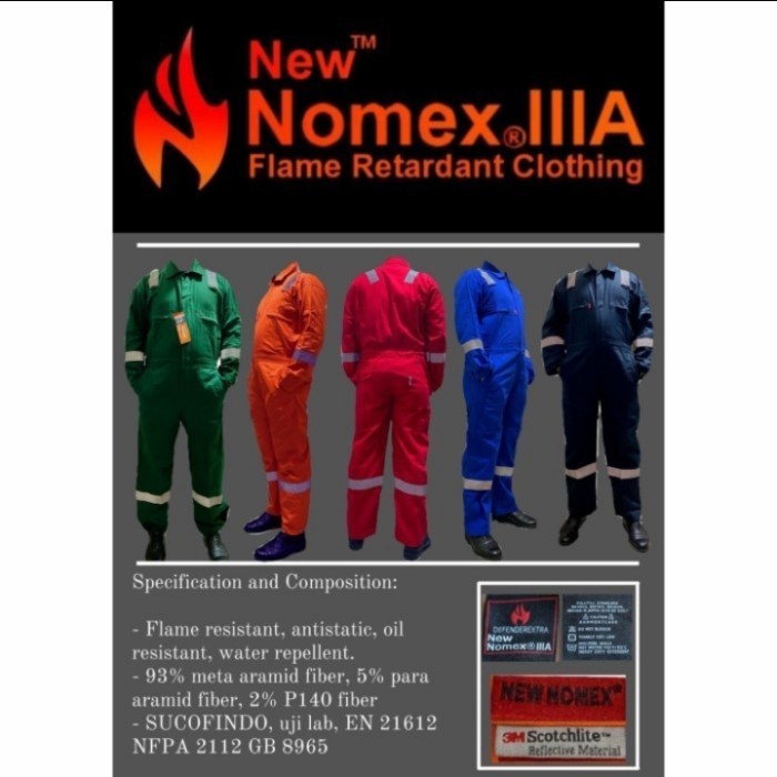 Wearpack Coverall Nomex IIIA Anti Api / Armaid Bersertifikat