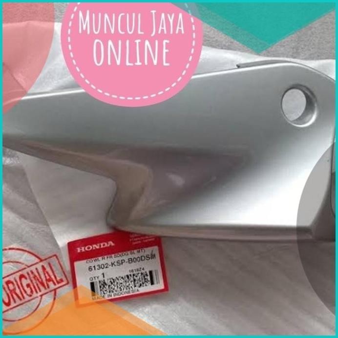 61302-KSP-B00DSM Cowl R Kuping lampu Mega ProMono Shock Silver Kanan 1