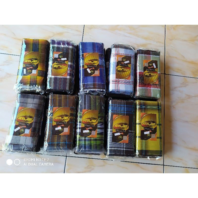 [SYAR'I MINERV] GROSIR SARUNG ATLAS PREMIUM 750 ORIGINAL MOTIF KOTAK / SARUNG ATLAS PREMIUM 750