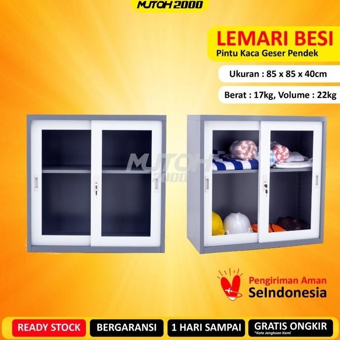 

Best Seller Lemari Arsip Lemari Besi Filling Cabinet Pintu Kaca Geser Pendek Original
