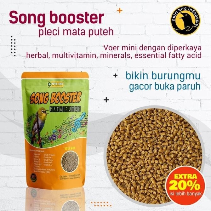 kud Song Booster Pleci Nutribird Pakan Gacor Burung Pleci Mata Putih