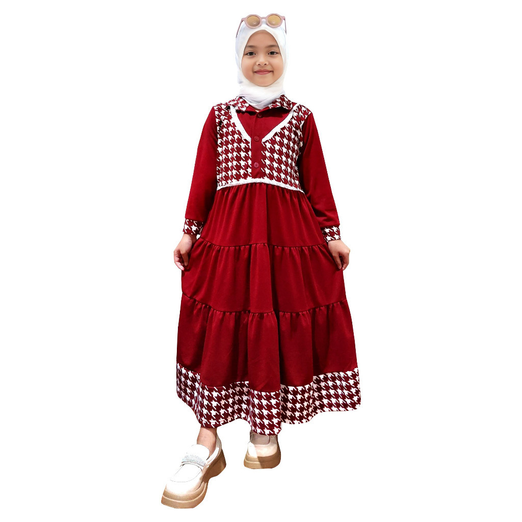 2024 Lebaran Gamis Anak Perempuan Terbaru 2023 Bju Idhul Fitri Gemis Anak Terbaru2024 Gmis Anak2 Tan