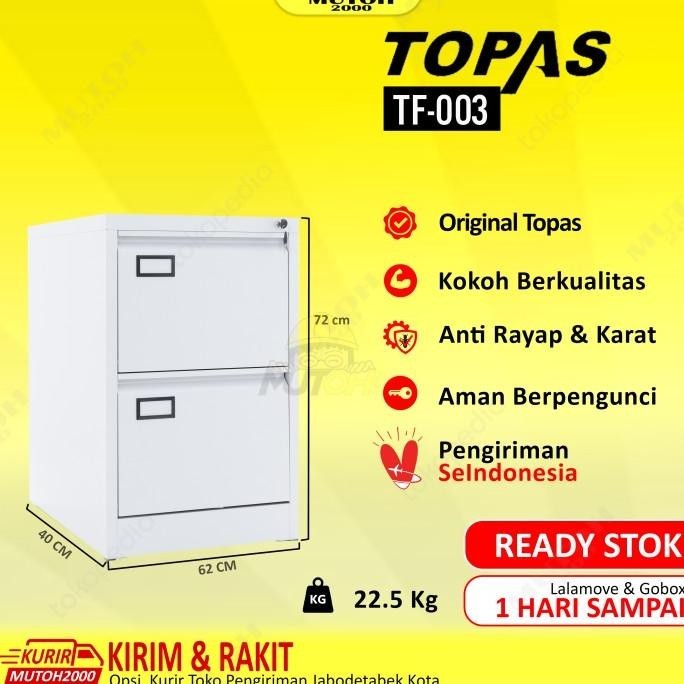 

Topas Tf-003 Filling Cabinet 2 Laci Filing Kabinet Besi 2 Laci Berkualitas