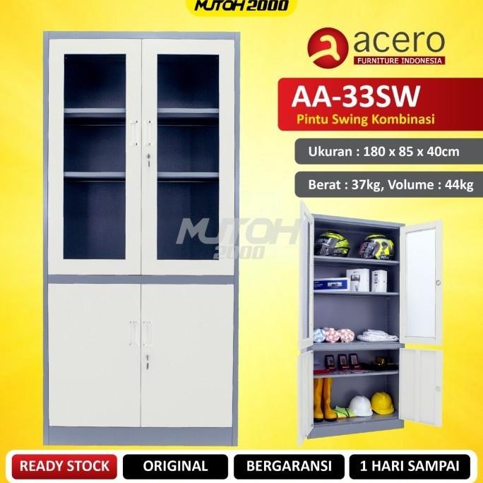 

New Acero Aa-33Sw Lemari Arsip Besi Pintu Kombinasi Swing Terbaik