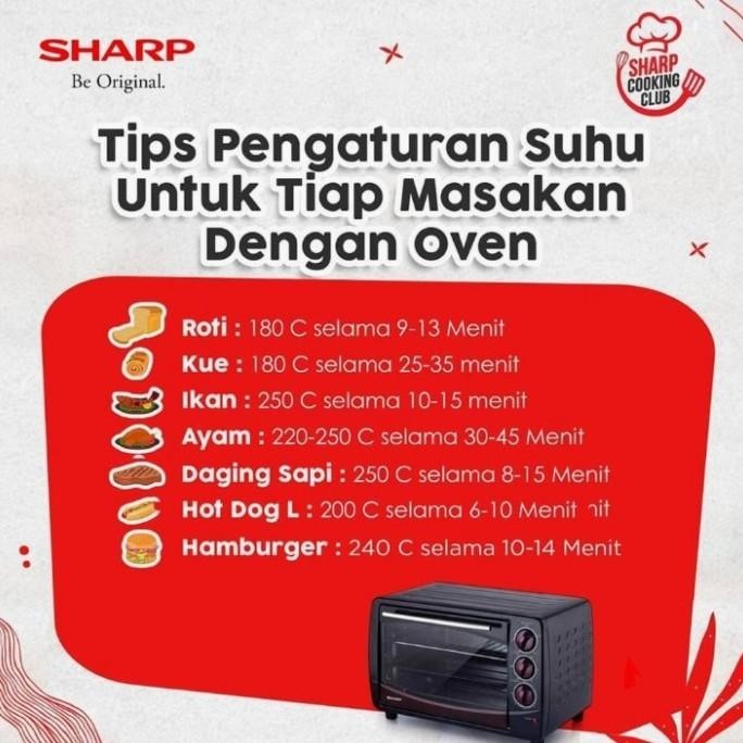 Sharp Electric Oven Listrik Eo-28Lp(K) 28 Liter Eo28Lp Eo28 28Lp Limited Edition