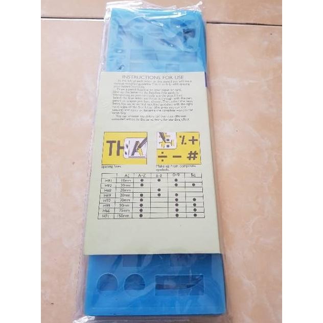 

MANTAP Penggaris huruf dan angka jumbo BT HA860 mistar
