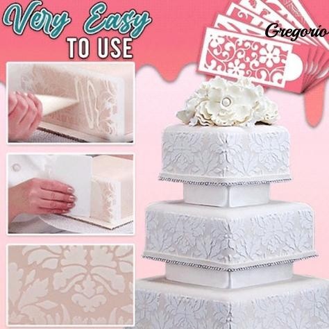 

LUAR BIASA Cake Stencil - Border Lace GCS20_03 (22x16cm)