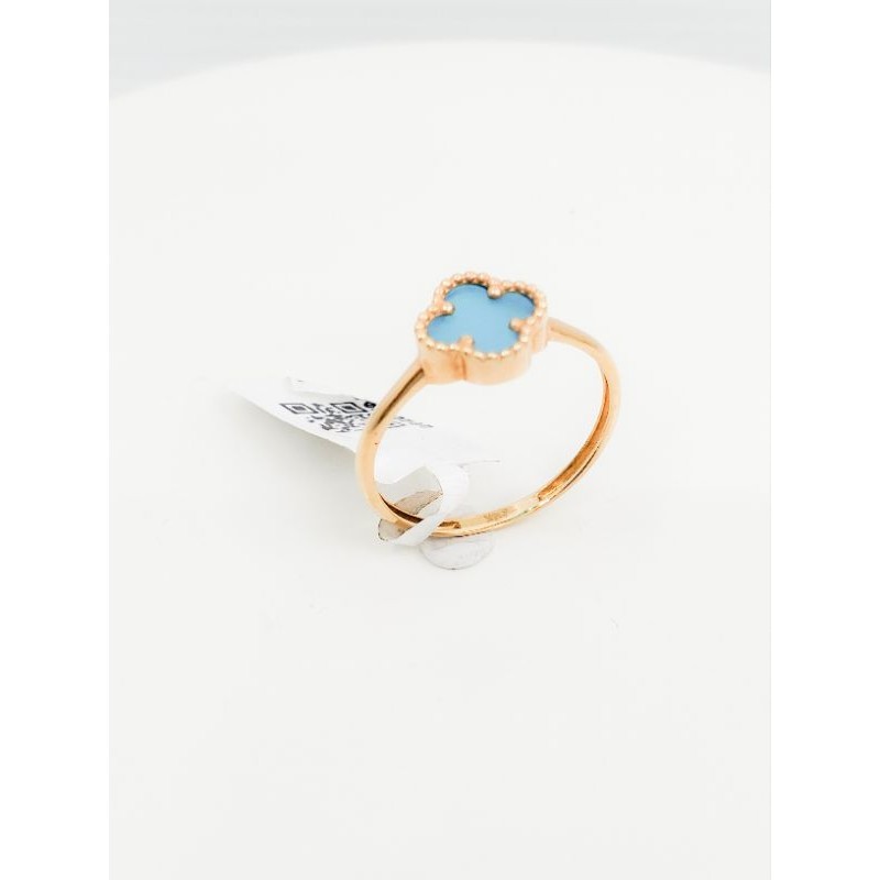 cincin clover biru 17k