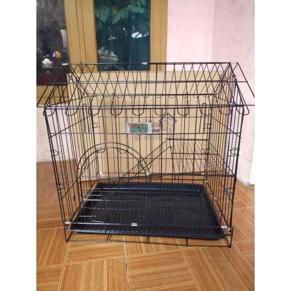 PROMO KANDANG kandang kucing L/60 tingkat 1 model rumah