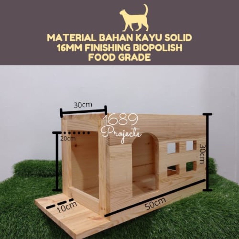 PROMO KANDANG Kandang kucing kayu rumah kucing kayu cat playground cat room