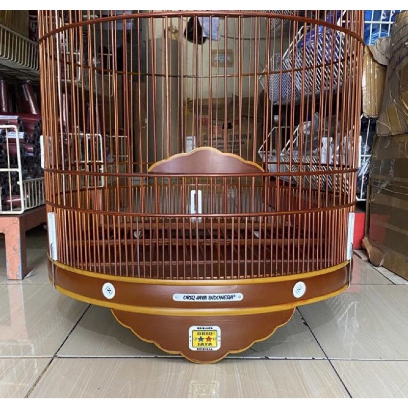 PROMO KANDANG SANGKAR KANDANG MURAI ORIQ JAYA KLASIK COKELAT