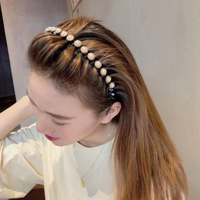 Terbaik Bando Rambut Bando Mutiara Aksesoris Rambut Bando Korea .,