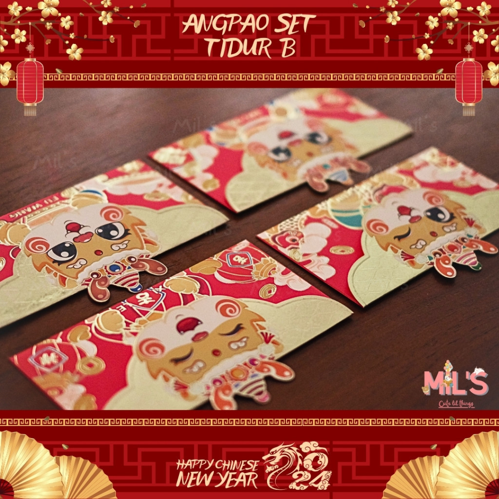 

K6A [ CUTE MIL'S ] ANGPAO IMLEK PREMIUM TAHUN NAGA 2024 ANGPAU CNY ANGPAO DOMPET LIPAT HONGBAO CHIN