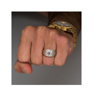 Cincin - 1901 Jewelry Cincin Silver Berlian Swarovski Pria