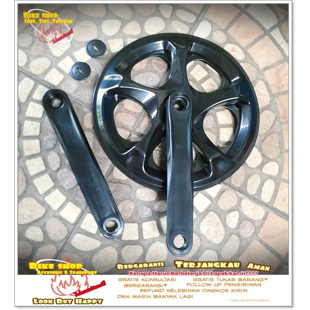 GIR Crank SINGLE SPEED 52T BESI hitam Sepeda MTB BMX