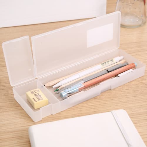 

Muji - Pp Pencil / Pen Case 2 Compartments - Kotak / Tempat Pensil