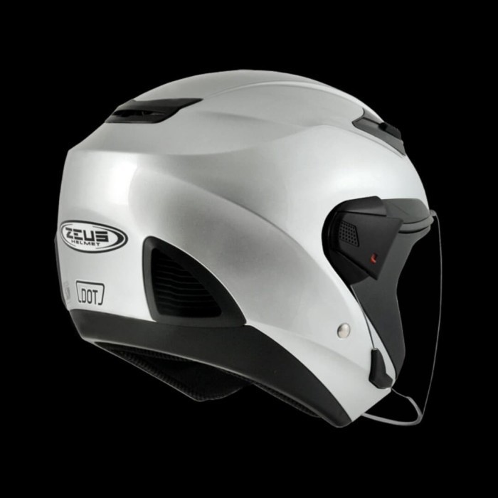 Helm - Helm Half Face Zeus 611 Silver Solid