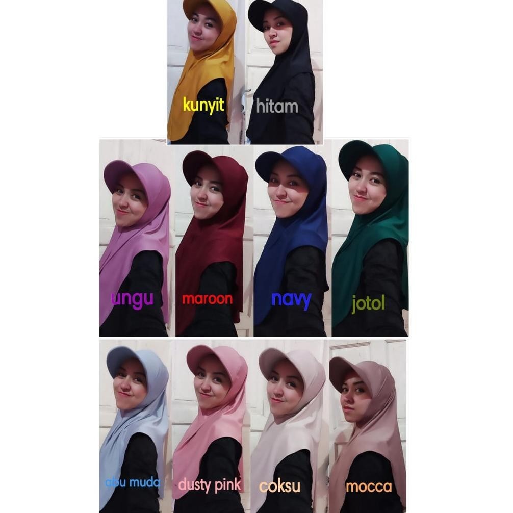 Populer Hijab Jilbab Topi Sporty Hijab Gowes Jilbab Olahraga