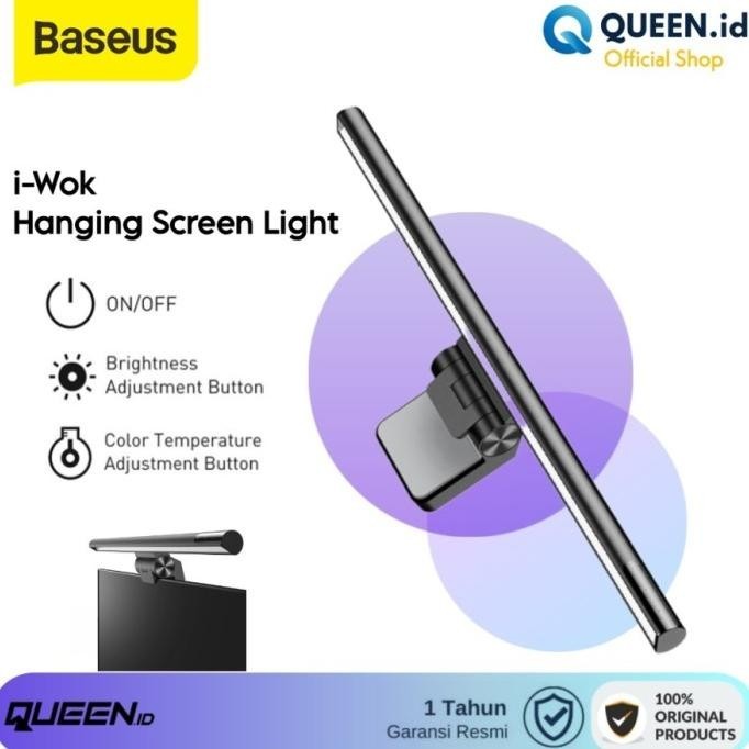 Baseus i-Wok Screen Hanging LED Light Lamp - Lampu Baca Meja Monitor