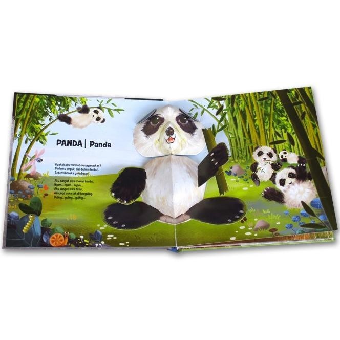 Buku Cerita Anak Pop Up Book Bahasa Indonesia Big Animals Spesial Promo