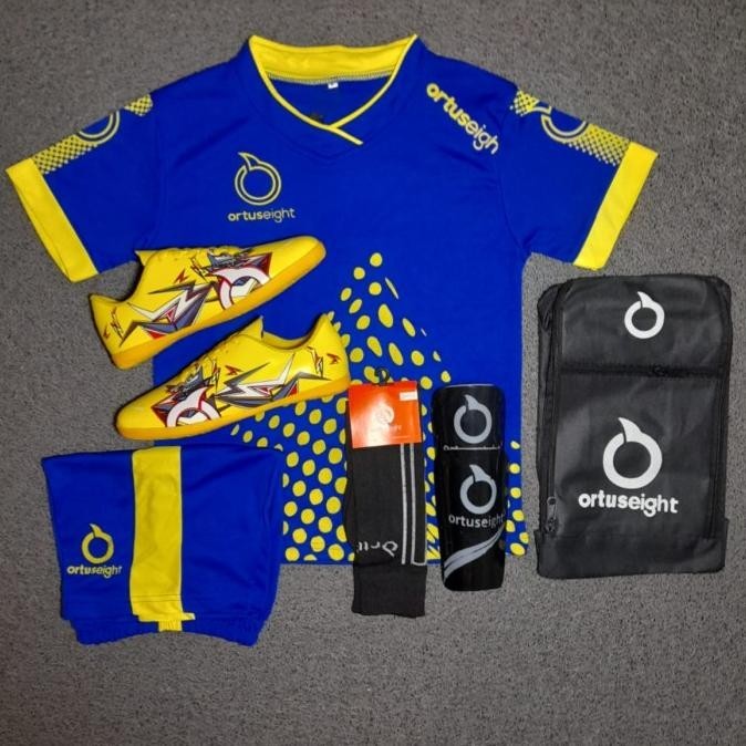 sepatu futsal anak ortuseight thunder clap bonus jersey