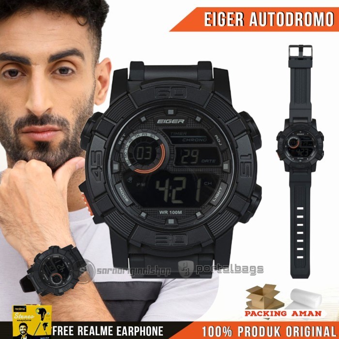 Eiger Autodromo Jam Tangan Digital Original