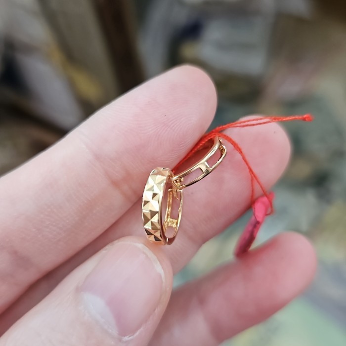 ANTING JEPIT BULAT EMAS ASLI 700 70% 16K 1 GRAM 1 GR 1GR GOLD