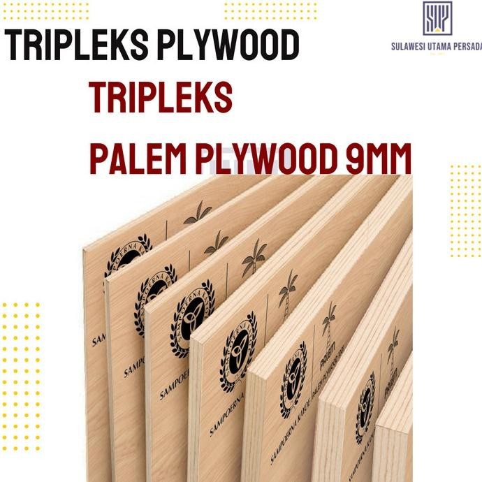 >>>>>] Triplek 9mm 122x244 Palem Plywood Kualitas Tinggi